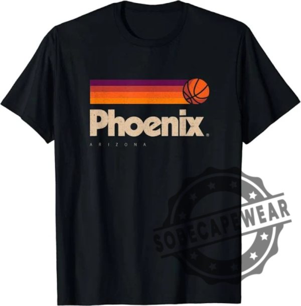 Phoenix Basketball B Ball City Arizona Retro Tshirt Hoodie Sweatshirt Sweater sobecapewear 1