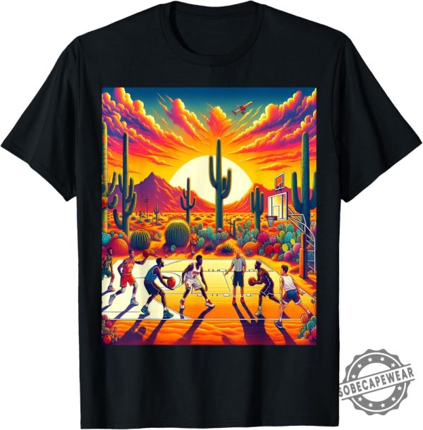 Phoenix Suns Desert Sunset Basketball Heatwave Tshirt Hoodie Sweatshirt sobecapewear 1