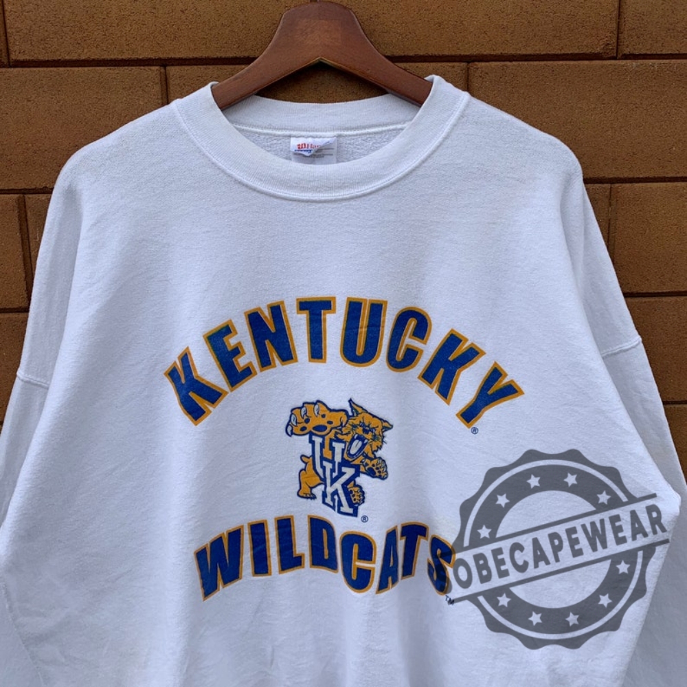 Vintage 90S University Of Kentucky Sweatshirt Crewneck Kentucky Wildcats Sweatshirt