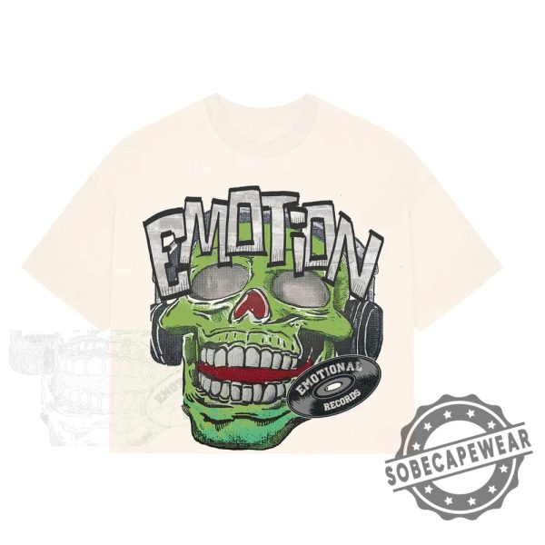 Mixed Emotions Cream Green Monster Crop Tee sobecapewear 1