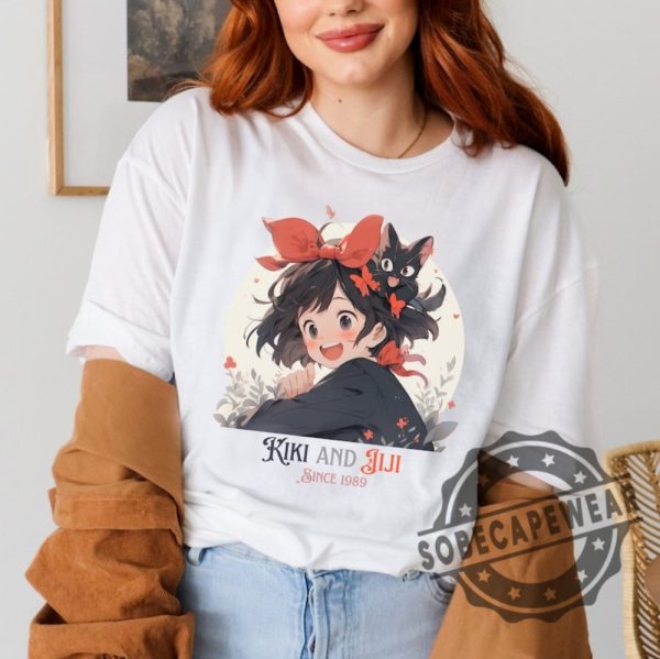 Kikis Delivery Service Inspired Kiki And Jiji Unisex Softstyle Tshirt Sweater Hoodie sobecapewear 1