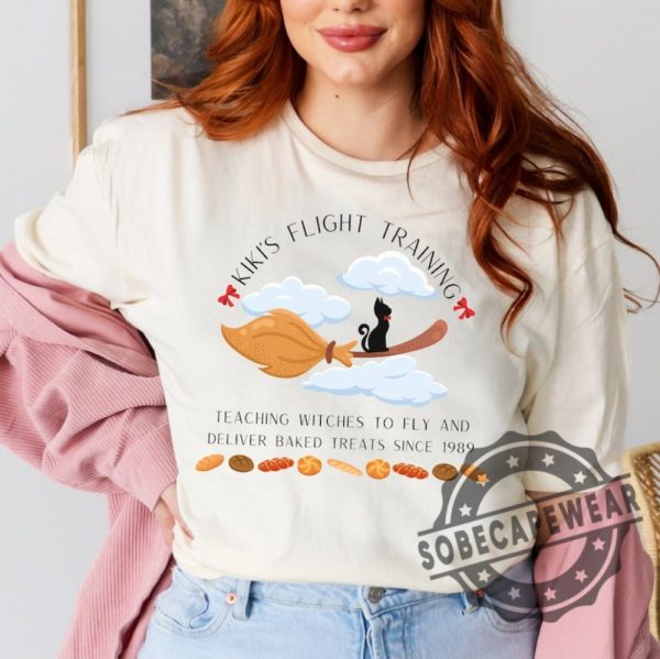 Kikis Delivery Service Inspired Kikis Flight Training Unisex Softstyle Tshirt Sweater Hoodie sobecapewear 1