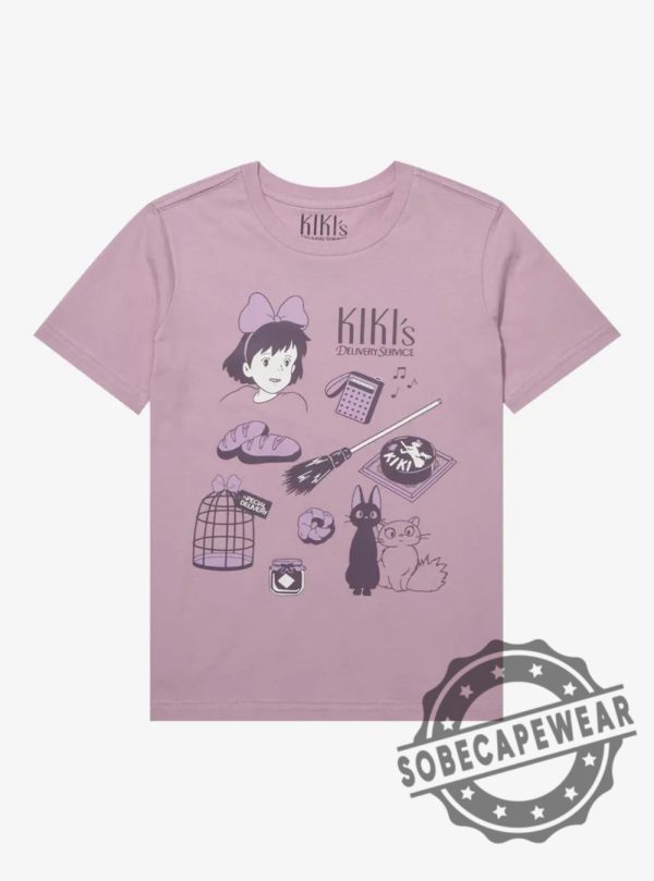 Our Universe Studio Ghibli Kikis Delivery Service Tonal Icons Youth Tshirt Sweater Hoodie sobecapewear 1 1