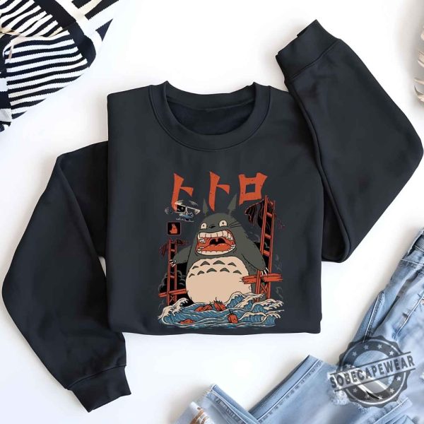 Anime Totoro Unisex Totoro Japanese Anime Lover Gift Studio Ghibli Gift For Anime Lover Anime Graphic Tee Shirt Sweartshirt Hoodie sobecapewear 1