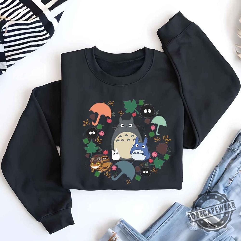 My Neighbor Totoro Chibi My Neighbor Totoro Studio Ghibli Totoro Shirt Sweartshirt Hoodie