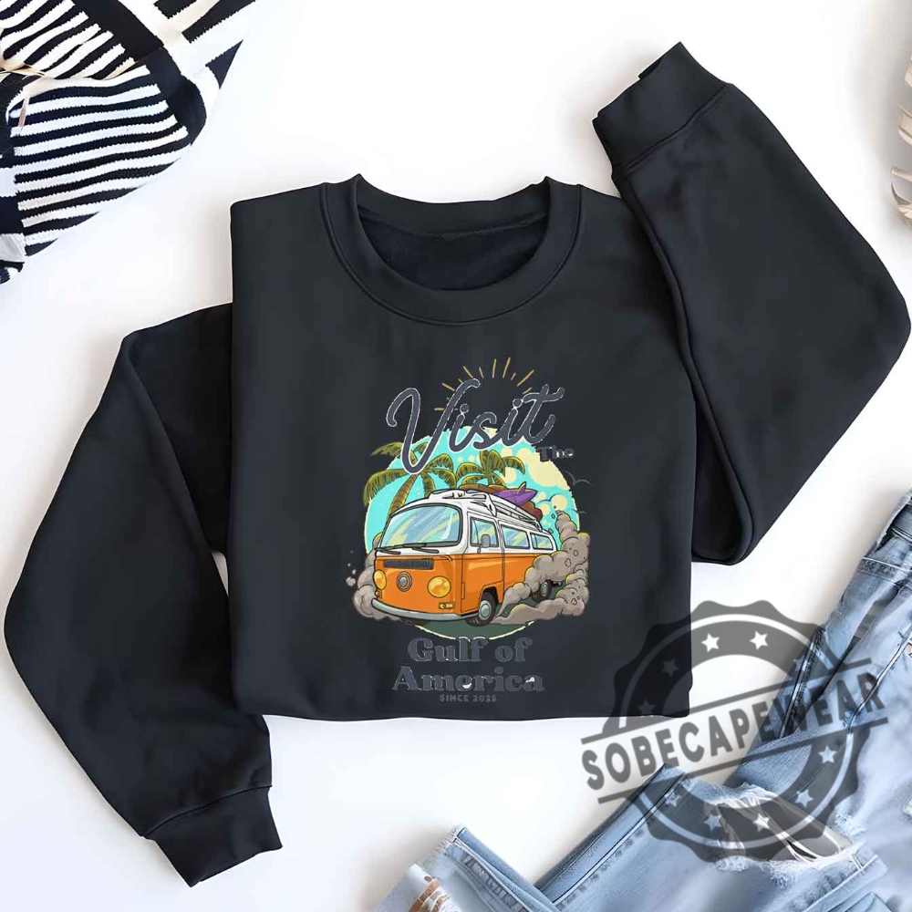 Gulf Of America Shirt Funny Gulf Of Mexico Donald Trump 2025 Maga Shirt Unisex Tshirt Sweatshirt Hoodie