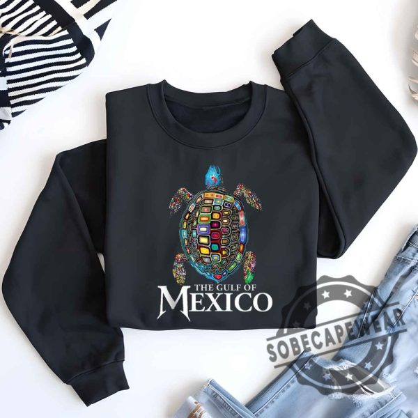 Official The Gulf Of Mexico Mexican Souvenir Sea Turtle Tshirts Sweatshirt Hoodie sobecapewear 1