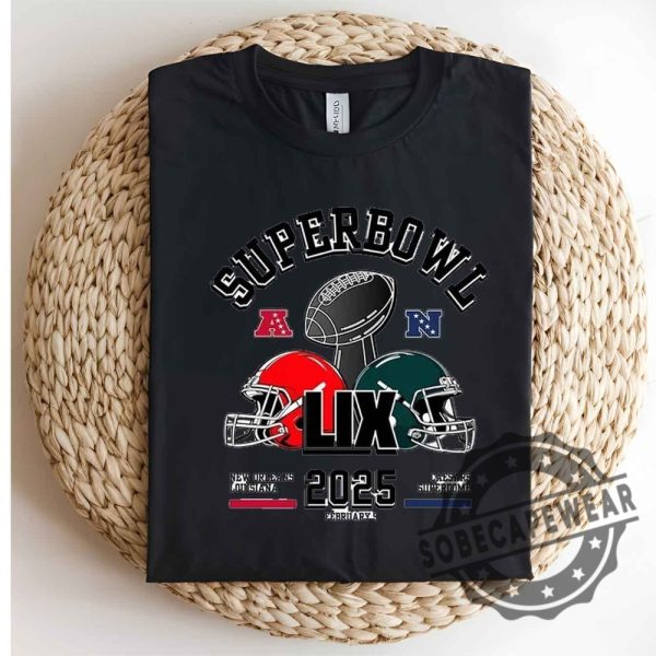 Super Bowl 2025 Sweatshirt Football Game Day Shirt Sports Fan Gift Unisex Hoodie sobecapewear 3