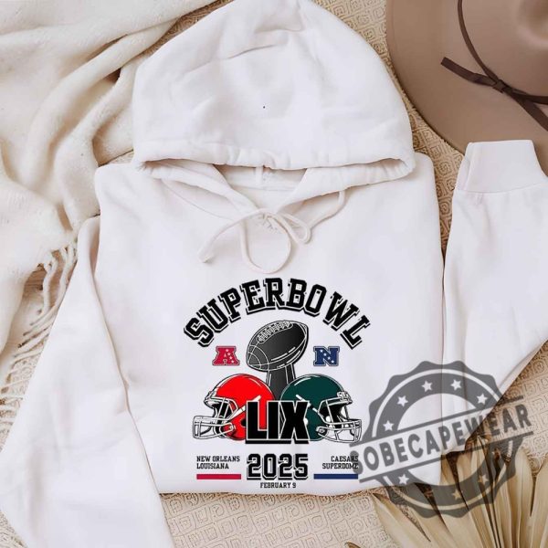 Super Bowl 2025 Sweatshirt Football Game Day Shirt Sports Fan Gift Unisex Hoodie sobecapewear 4