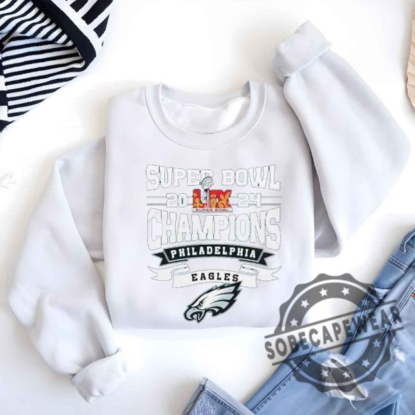 2025 Super Bowl Lix Champions Philadelphia Eagles Tshirt Sweatshirt Hoodie sobecapewear 6