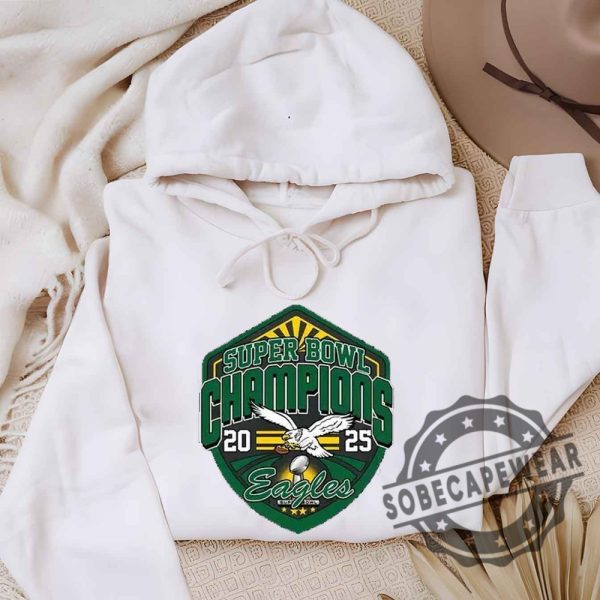 Philadelphia Eagles 2025 Super Bowl Tshirt Sweatshirt Hoodie sobecapewear 4