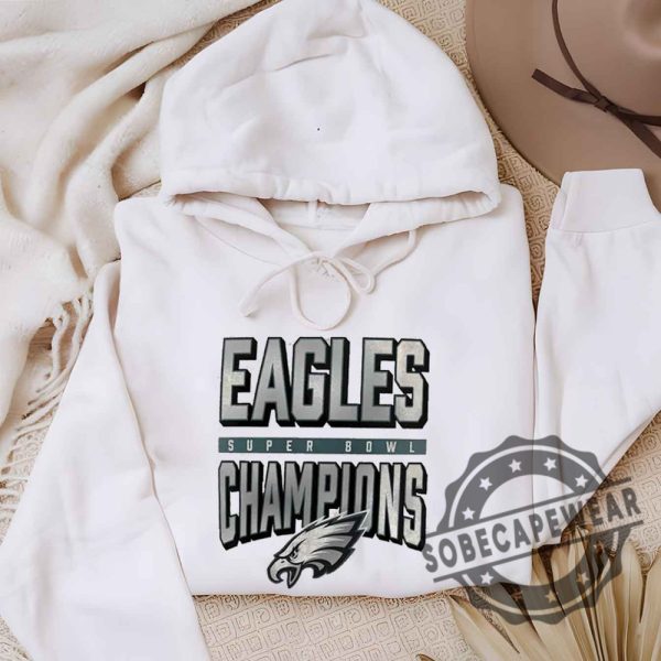 Super Bowl Champs 2025 Philadelphia Eagles Football Tshirt Sweatshirt Hoodie sobecapewear 4