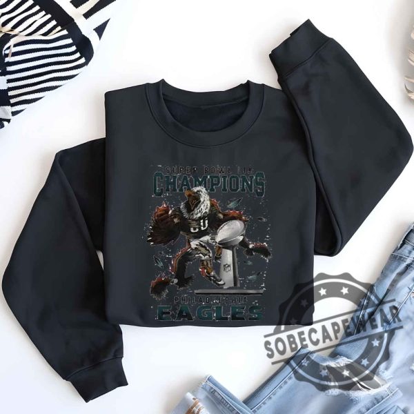 Super Bowl Lix Champions Philadelphia Eagles Nfl 2025 Tshirt Sweatshirt Hoodie sobecapewear 1