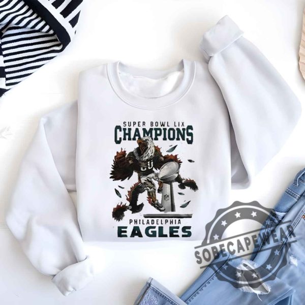 Super Bowl Lix Champions Philadelphia Eagles Nfl 2025 Tshirt Sweatshirt Hoodie sobecapewear 6