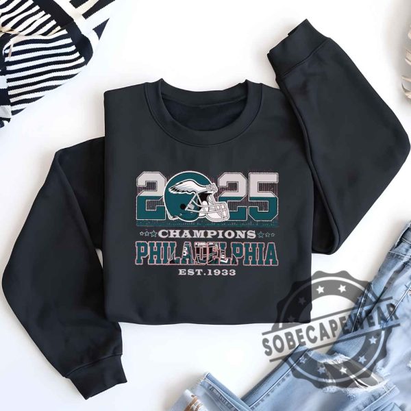 Eagles Super Bowl 2025 Philadelphia Football Gift For Eagles Fan Game Day Bird Gang Philadelphia Go Birds Tshirt Sweatshirt Hoodie sobecapewear 1