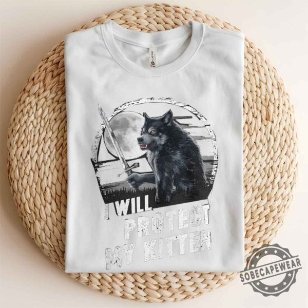 Werewolf Ripping Meme Alpha Wolf I Will Protect My Kitten Classic Tshirt Sweatshirt Hoodie sobecapewear 2