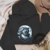 Wolf Ripping Shirt Under A Full Moon Classic Tshirt Sweatshirt Hoodie sobecapewear 5