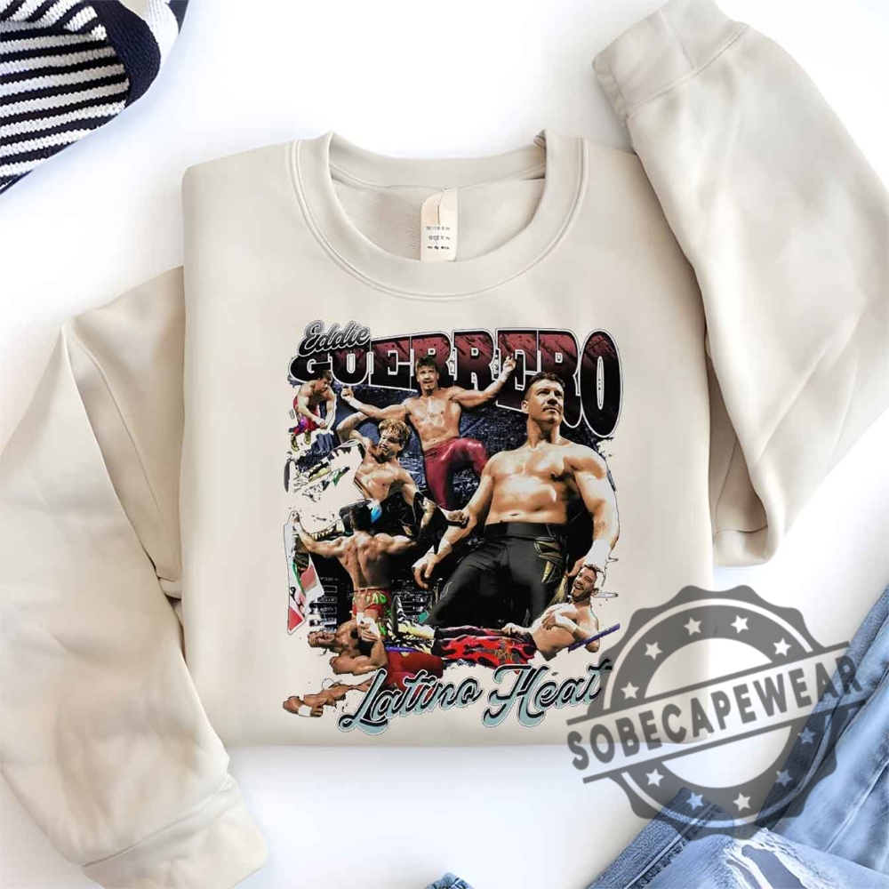 Eddie Guerrero Collage Shirt Tshirt Sweatshirt Hoodie