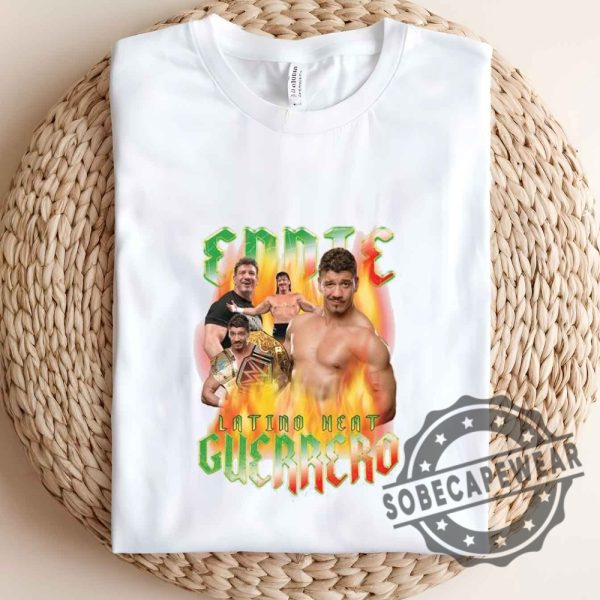 Eddie Guerrero Latino Heat Portrait Eddie Guerrero Legends Graphic Shirt Tshirt Sweatshirt Hoodie sobecapewear 3