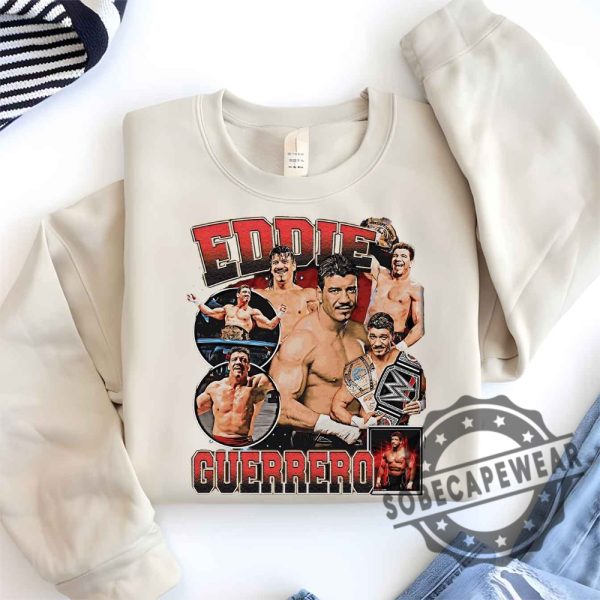 Eddie Guerrero 90S Vintage Shirt Tshirt Sweatshirt Hoodie Design sobecapewear 1