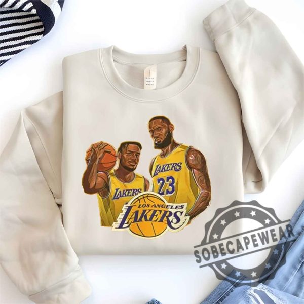 Bronny James And Lebron James Graphic Tee Shirt Tshirt Sweatshirt Hoodie sobecapewear 1