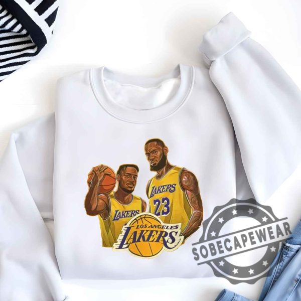 Bronny James And Lebron James Graphic Tee Shirt Tshirt Sweatshirt Hoodie sobecapewear 6