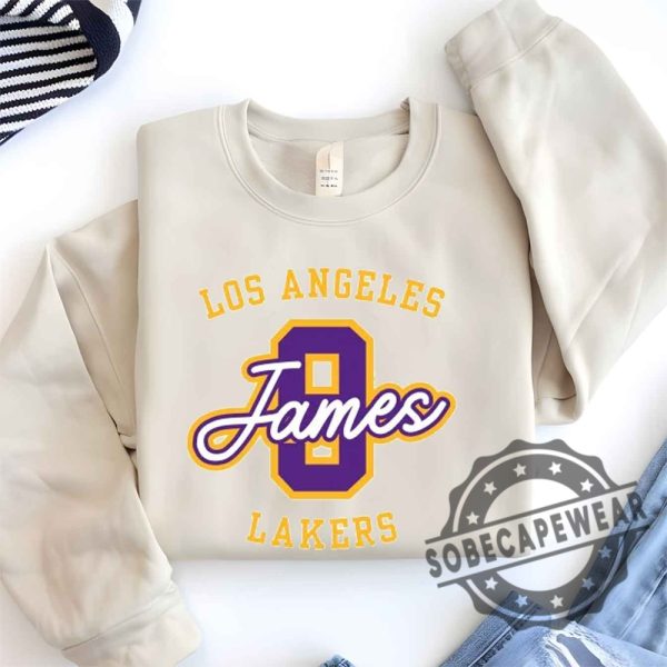 Bronny James Jr. Los Angeles Lakers Shirt Tshirt Sweatshirt Hoodie sobecapewear 1