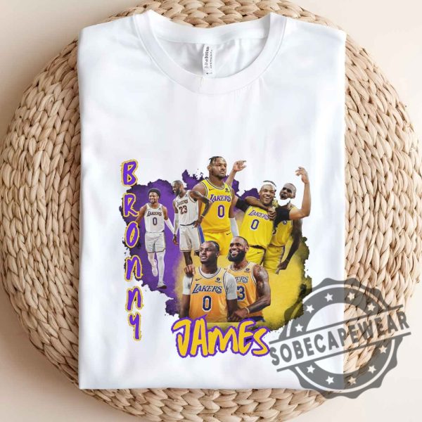 Bronny James Basketballnshirt Tshirt Sweatshirt Hoodie Printable Design Bootleg Tee Design sobecapewear 3