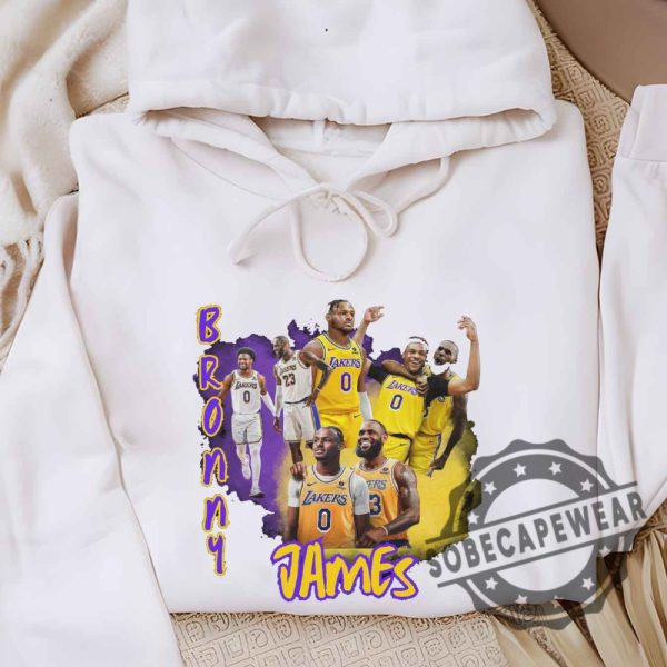 Bronny James Basketballnshirt Tshirt Sweatshirt Hoodie Printable Design Bootleg Tee Design sobecapewear 4