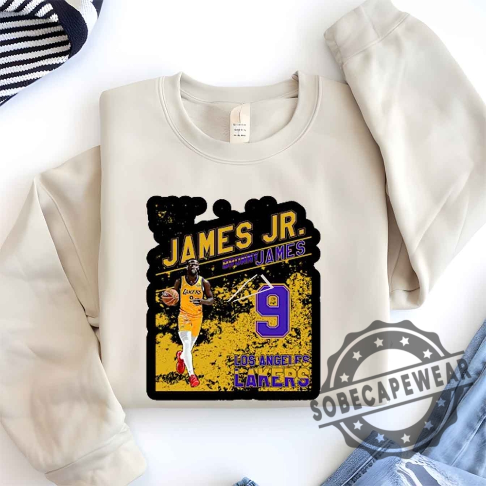 Bronny James  Los Angeles Lakers Shirt Tshirt Sweatshirt Hoodie