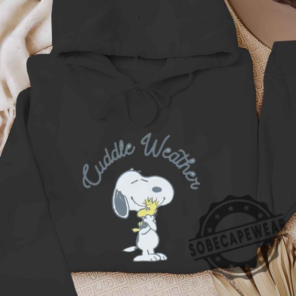 Peanuts Snoopy Cuddle Weather Graphic Boyfriend Tee Shirt Tshirt Sweatshirt Hoodie sobecapewear 5