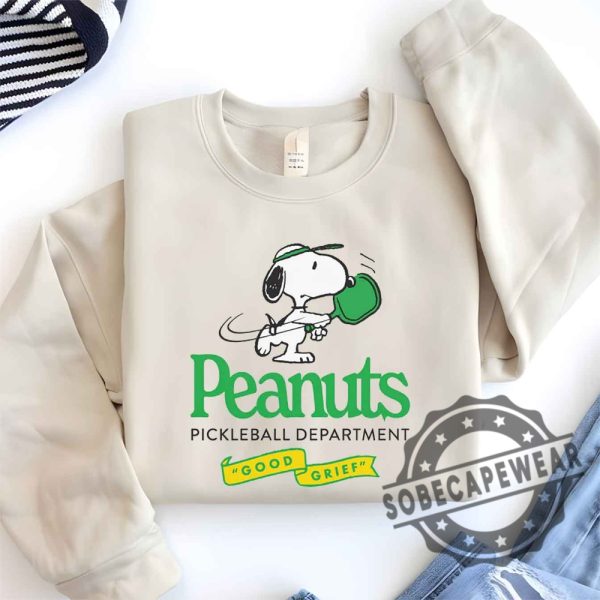 Peanuts Pickleball Department Comfort Colors Shirt Tshirt Sweatshirt Hoodie sobecapewear 1