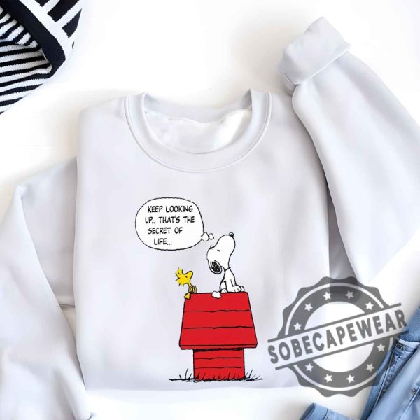 Snoopy Keep Looking Up Short Sleeve Graphic Shirt Tshirt Sweatshirt Hoodie sobecapewear 6