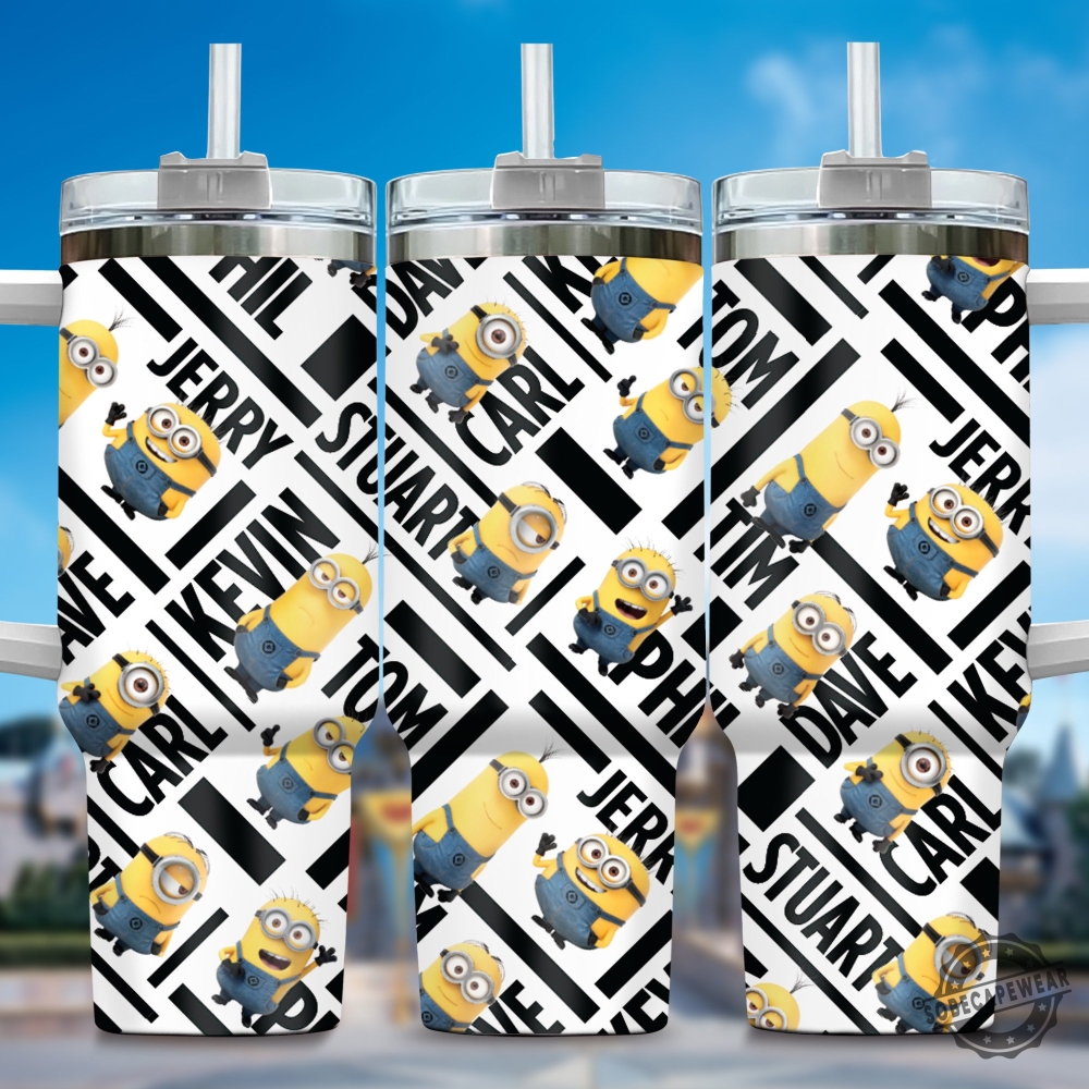 Minion Cartoon Custom Stanley Cup 40 Oz 30 Oz Tumbler With Handle