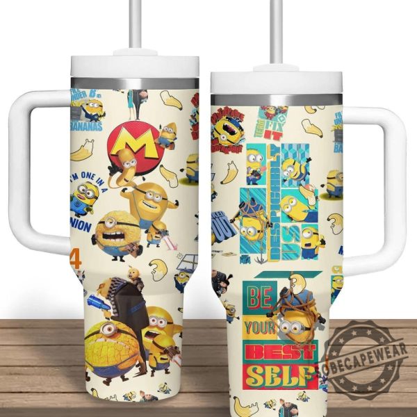 Minion Be Your Best Self Stanley Tumbler Cup sobecapewear 1