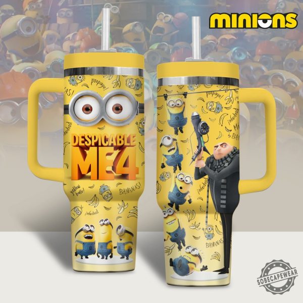 Minions Cartoon Custom Stanley Cup 40 Oz 30 Oz Tumbler With Handle sobecapewear 1