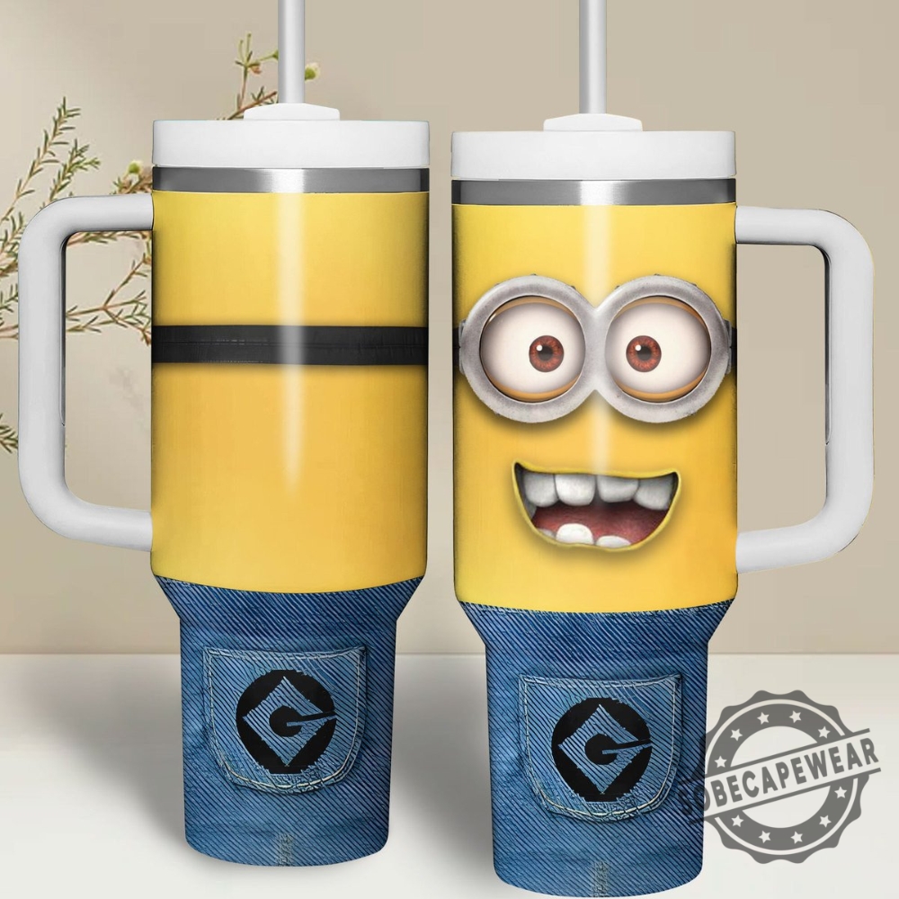 Minions Cartoon Custom Stanley Cup 40 Oz 30 Oz Tumbler With Handle