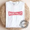 Rhude Championship Letter Logo Slogan Retro Short Sleeved Shirt Tshirt Sweatshirt Hoodie sobecapewear 3