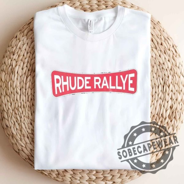 Rhude Championship Letter Logo Slogan Retro Short Sleeved Shirt Tshirt Sweatshirt Hoodie sobecapewear 3