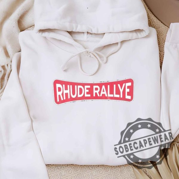 Rhude Championship Letter Logo Slogan Retro Short Sleeved Shirt Tshirt Sweatshirt Hoodie sobecapewear 4