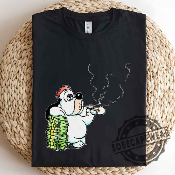 New Rich Droopy Dog Funny Smoking Shirt Tshirt Sweatshirt Hoodie Unisex sobecapewear 2