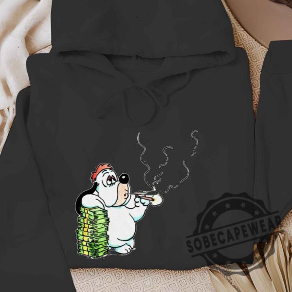 New Rich Droopy Dog Funny Smoking Shirt Tshirt Sweatshirt Hoodie Unisex sobecapewear 5