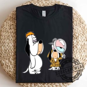 Droopy Detective Dog Cartoon Character Short Sleeve Shirt Tshirt Sweatshirt Hoodie sobecapewear 2