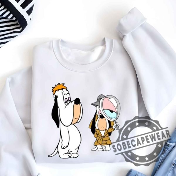 Droopy Detective Dog Cartoon Character Short Sleeve Shirt Tshirt Sweatshirt Hoodie sobecapewear 6