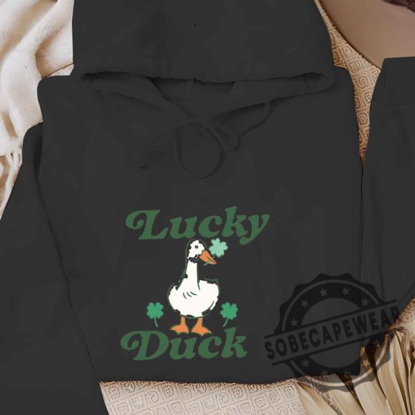 Lucky Duck St. Patrick Day Unisex Shirt Tshirt Sweatshirt Hoodie sobecapewear 5