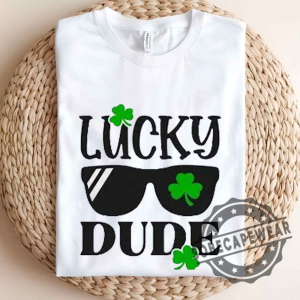 Shein Toddler Boys St. Patricks Day Sunglasses Clover Graphic Print Unisex Shirt Tshirt Sweatshirt Hoodie sobecapewear 2