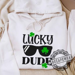 Shein Toddler Boys St. Patricks Day Sunglasses Clover Graphic Print Unisex Shirt Tshirt Sweatshirt Hoodie sobecapewear 3