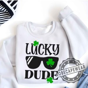 Shein Toddler Boys St. Patricks Day Sunglasses Clover Graphic Print Unisex Shirt Tshirt Sweatshirt Hoodie sobecapewear 4