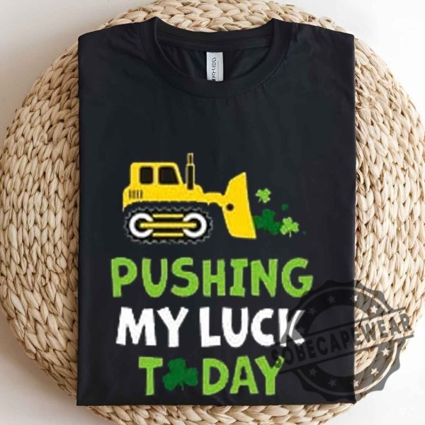 Instant Message St. Patricks Day Pushing My Luck Today Toddler Graphic Long Sleeve Fleece Unisex Shirt Tshirt Sweatshirt Hoodie sobecapewear 2