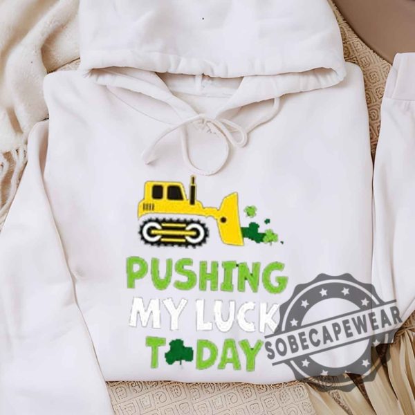 Instant Message St. Patricks Day Pushing My Luck Today Toddler Graphic Long Sleeve Fleece Unisex Shirt Tshirt Sweatshirt Hoodie sobecapewear 4